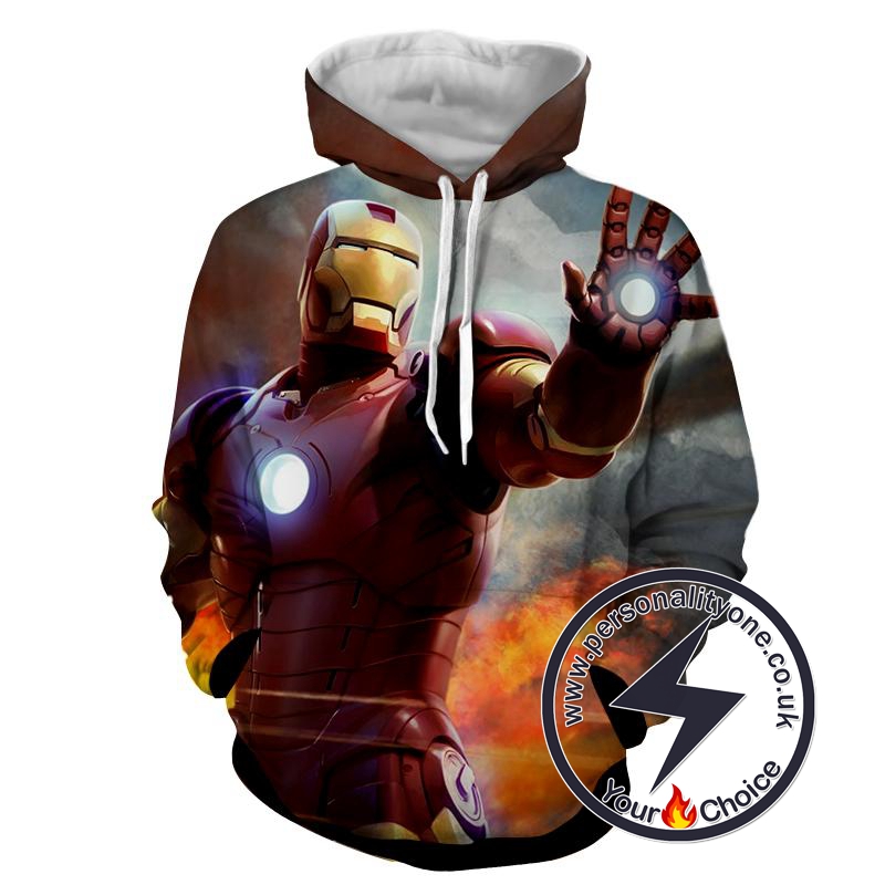 Iron Man - Iron Man 3D - Iron Man Hoodies